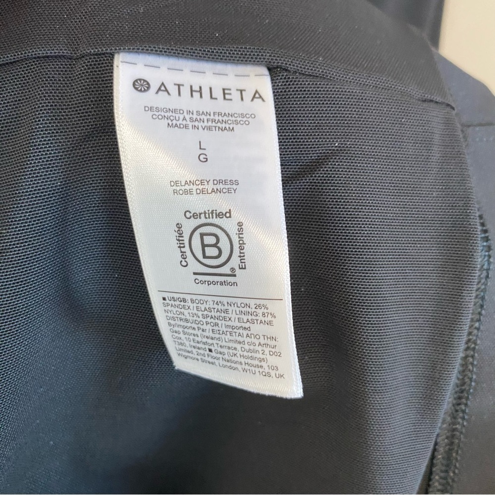 Athleta - Delancey Dress in Black - L - COI Vietnam - Picture 11 of 13